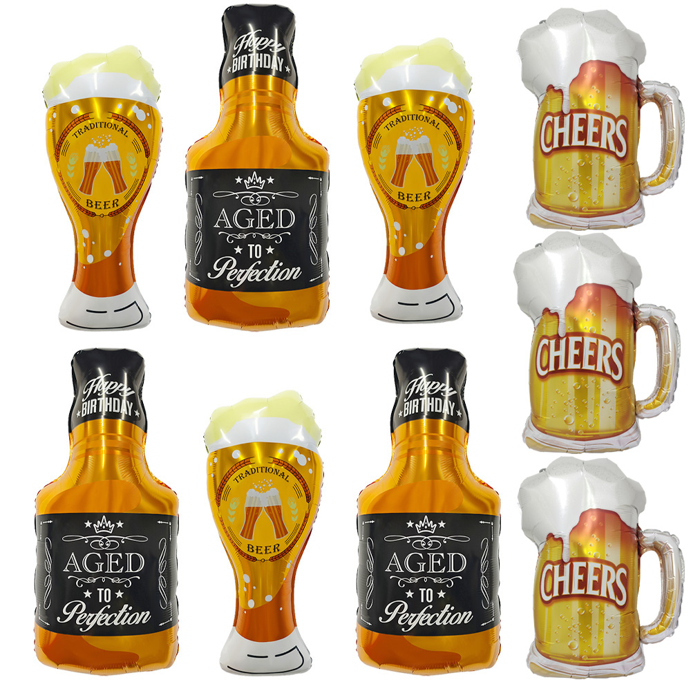Beer And Wine Festival - 3 Whiskey Glasses, 3 Happy Beer