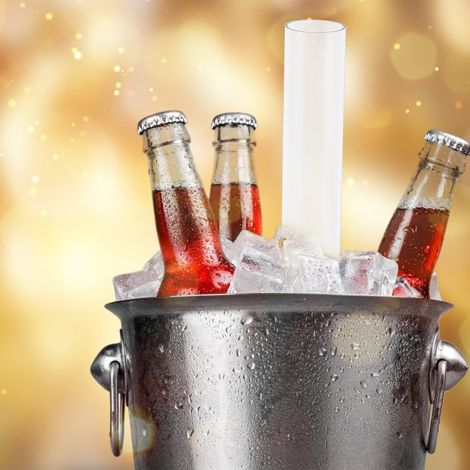 Wine Beer Whiskey Youtube - Reusable Ice Column Tube Plastic Ice