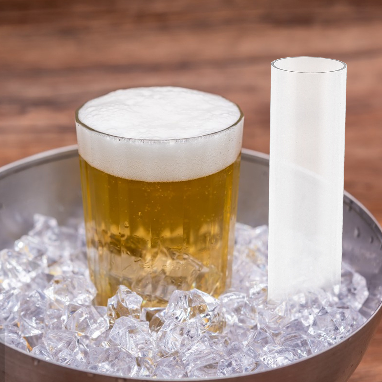 Wine Beer Whiskey Youtube - Reusable Ice Column Tube Plastic Ice
