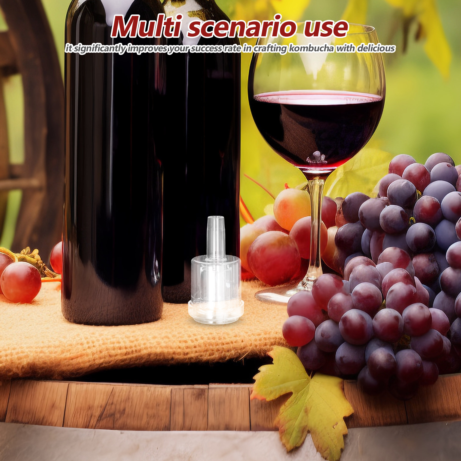 Wine Beer And Cider - 3Pcs Fermentation Airlocks One-Way Valve Bubble
