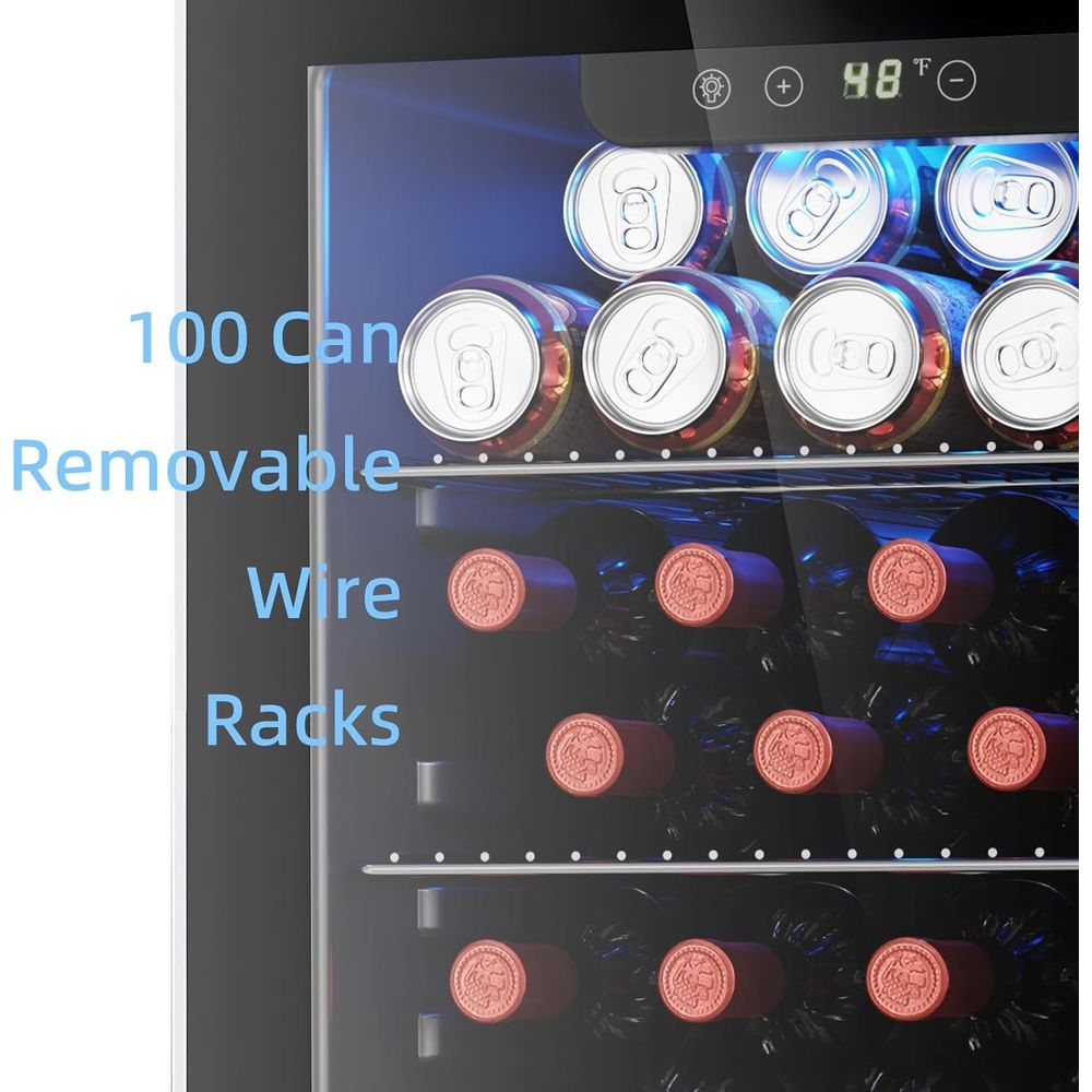 26 Bottle 130 Can Wine Cooler  - Wine Beer Fridge Cabinet recension och pris