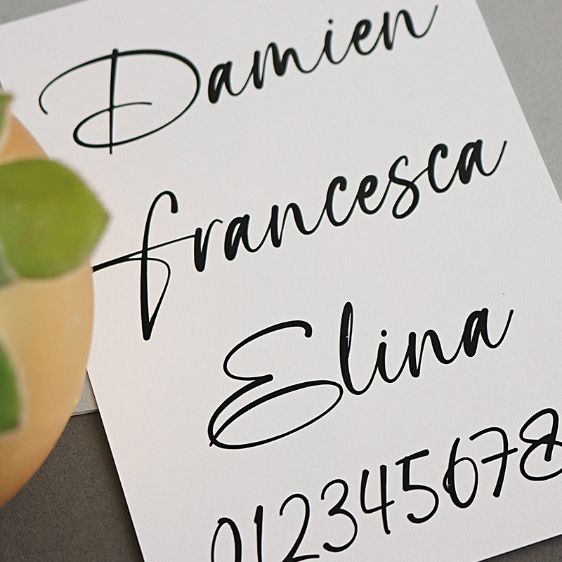 Personalized Vinyl Decal Name  - Champagne Flute Pair recension och pris