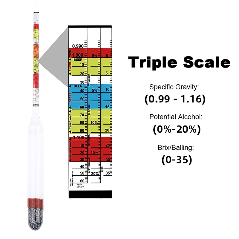 [H]Triple Scale Hydrometer For - Wine Beer And Cider recension och pris