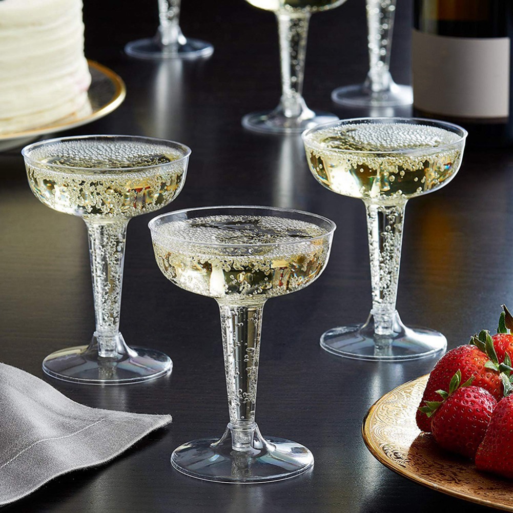 Disposable Plastic Champagne F - Champagne Flute Pair recension och pris
