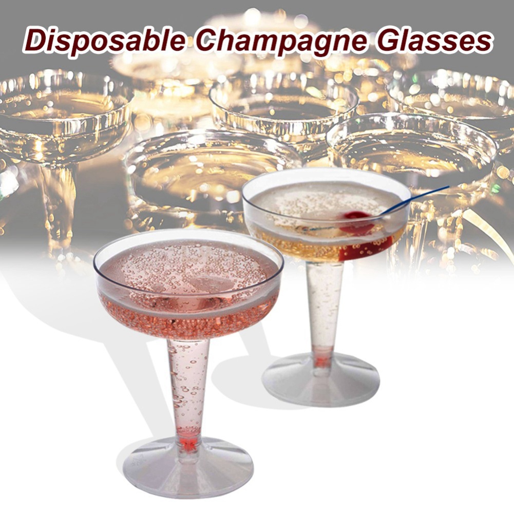 Disposable Plastic Champagne F - Champagne Flute Pair recension och pris