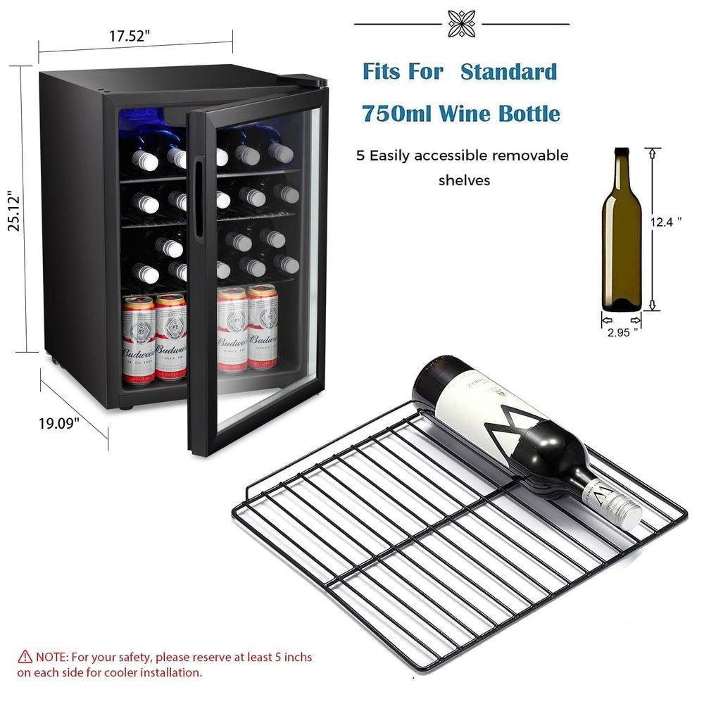 16 Bottle Wine Cooler Cabinet  - Wine Beer Fridge Cabinet recension och pris