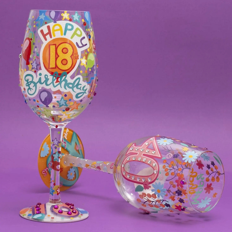 Christmas Print Wine Glass Cre - Beer And Wine Festival recension och pris