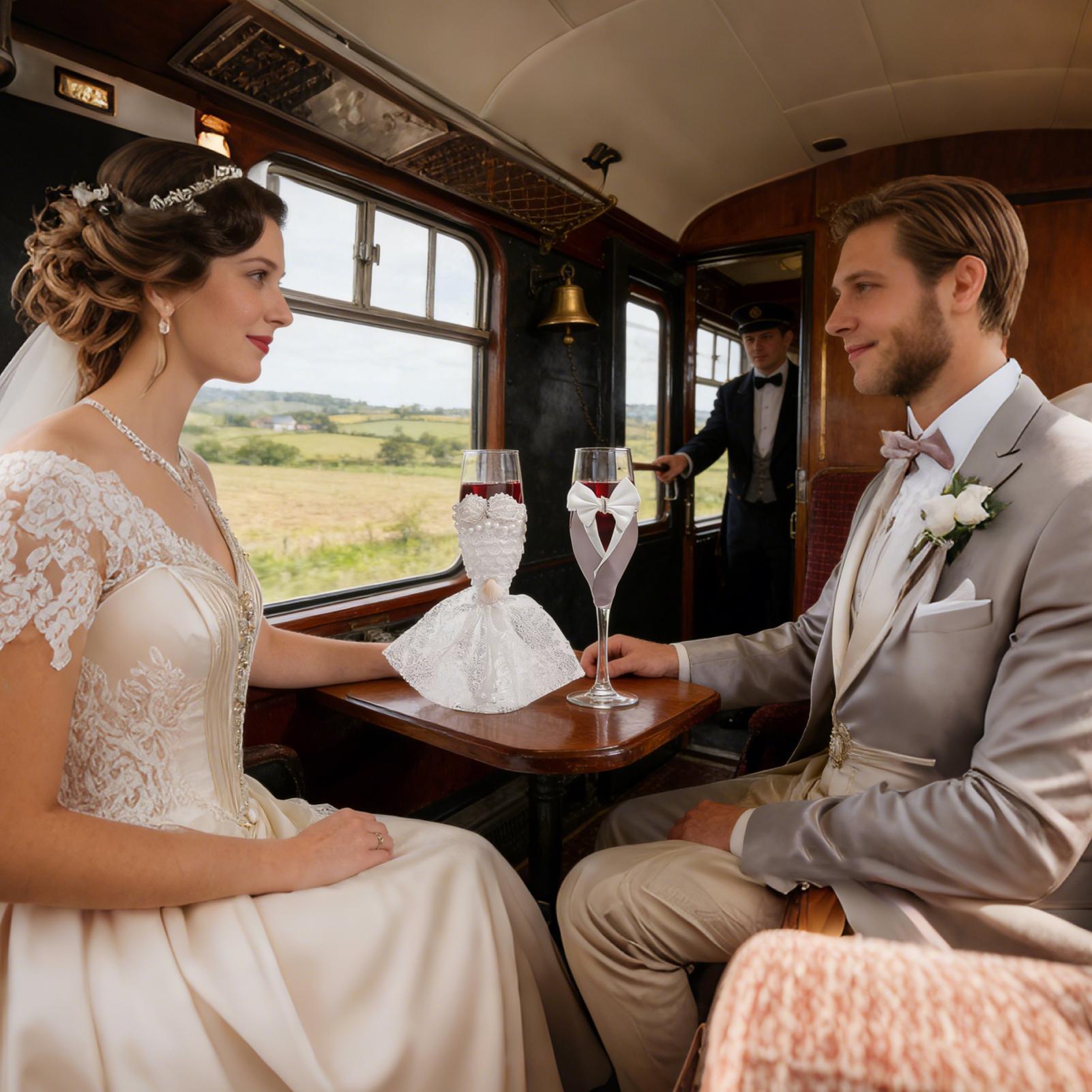 Bride And Groom Champagne Glas - Champagne Flute Pair recension och pris