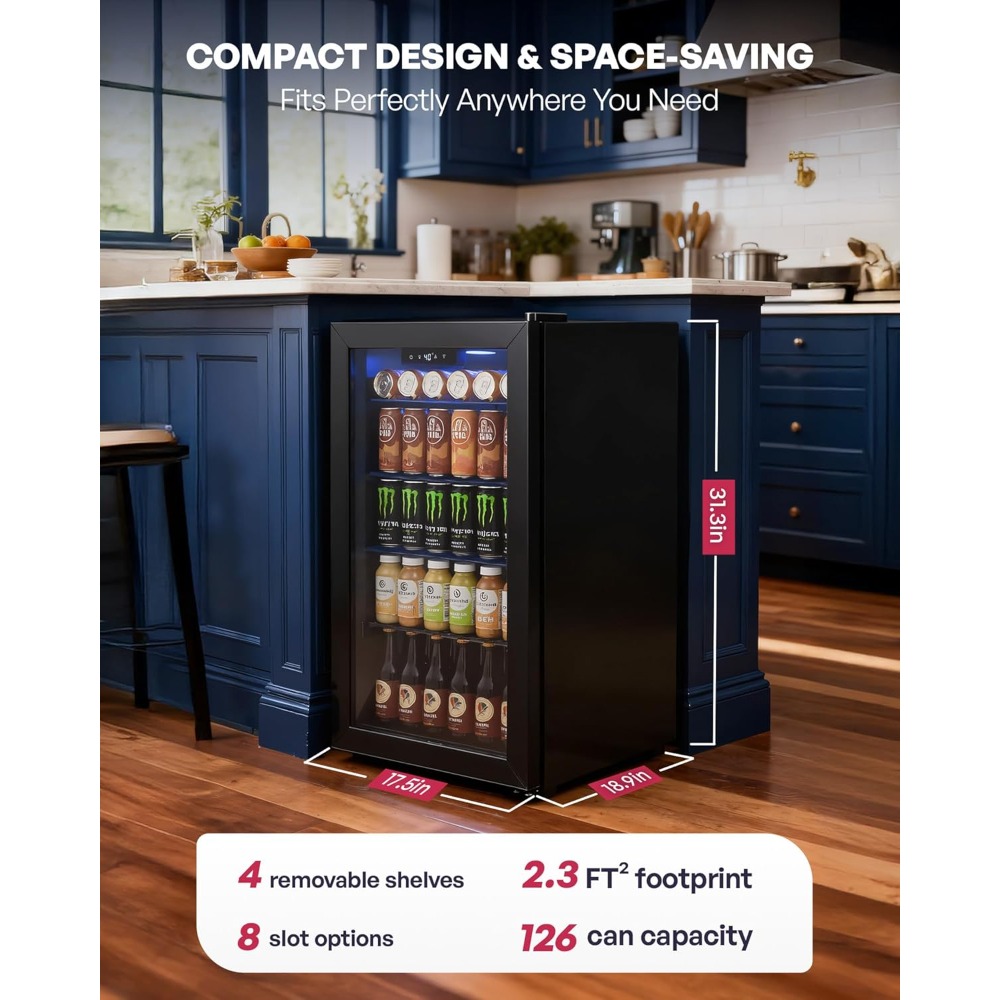 Beverage Refrigerator Cooler,  - Wine Beer Mini Fridge recension och pris