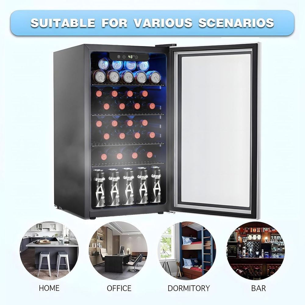 26 Bottle 130 Can Wine Cooler  - Wine Beer Mini Fridge recension och pris