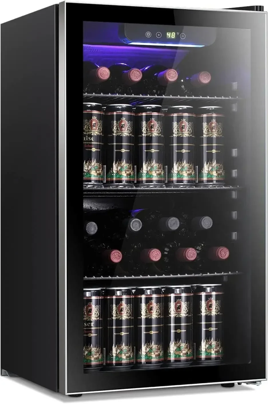 （XMSJ-Hot）26 Bottle 130 Can Wi - Wine Beer Fridge Cabinet recension och pris