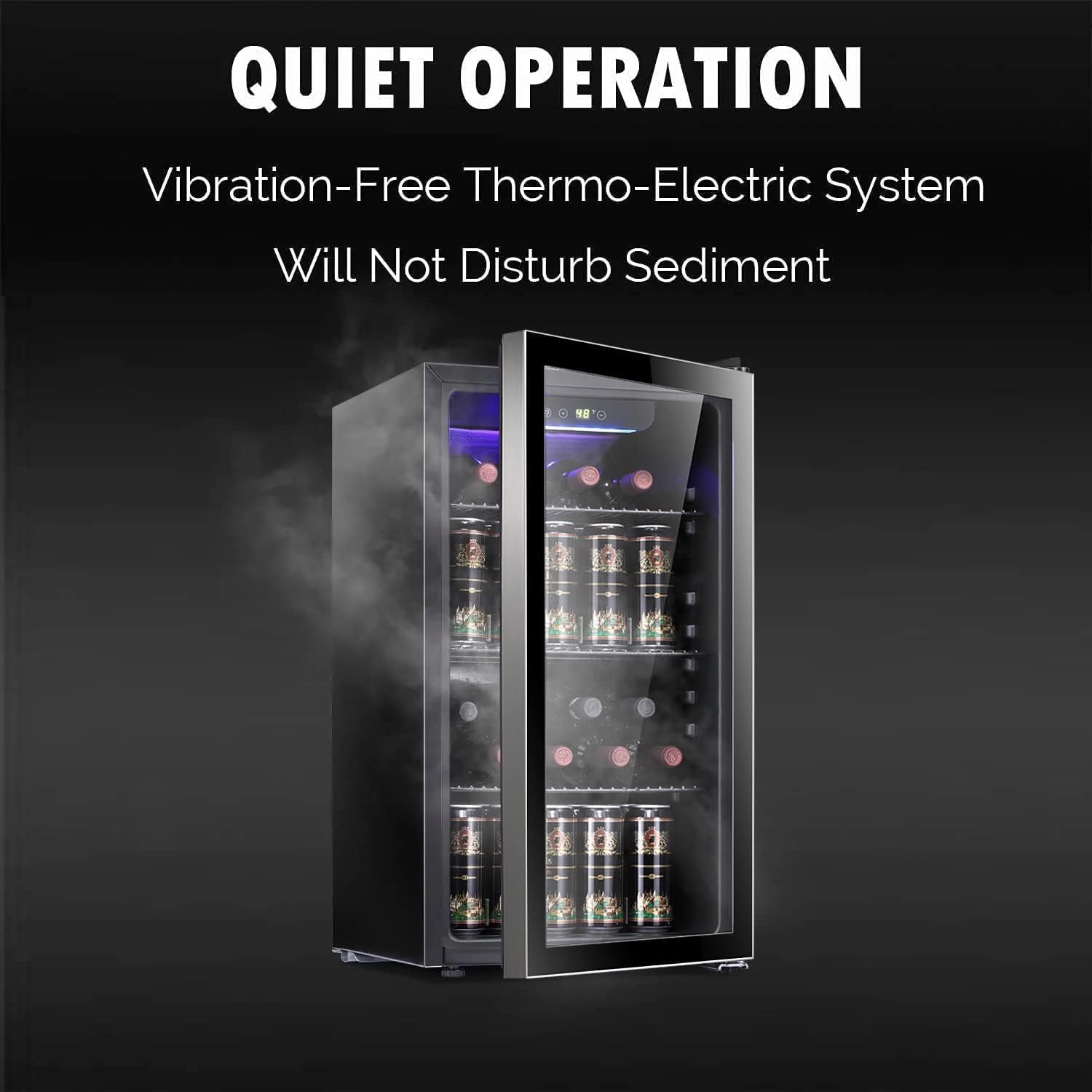 26 Bottle 130 Can Wine Cooler/ - Wine Beer Fridge Cabinet recension och pris