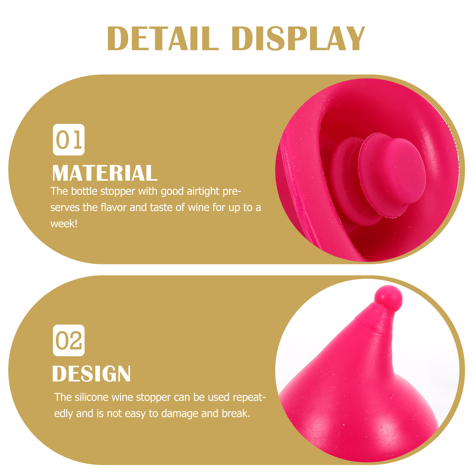4Pcs Wizard Hat Silicone Wine  - Wine Beer Hat recension och pris