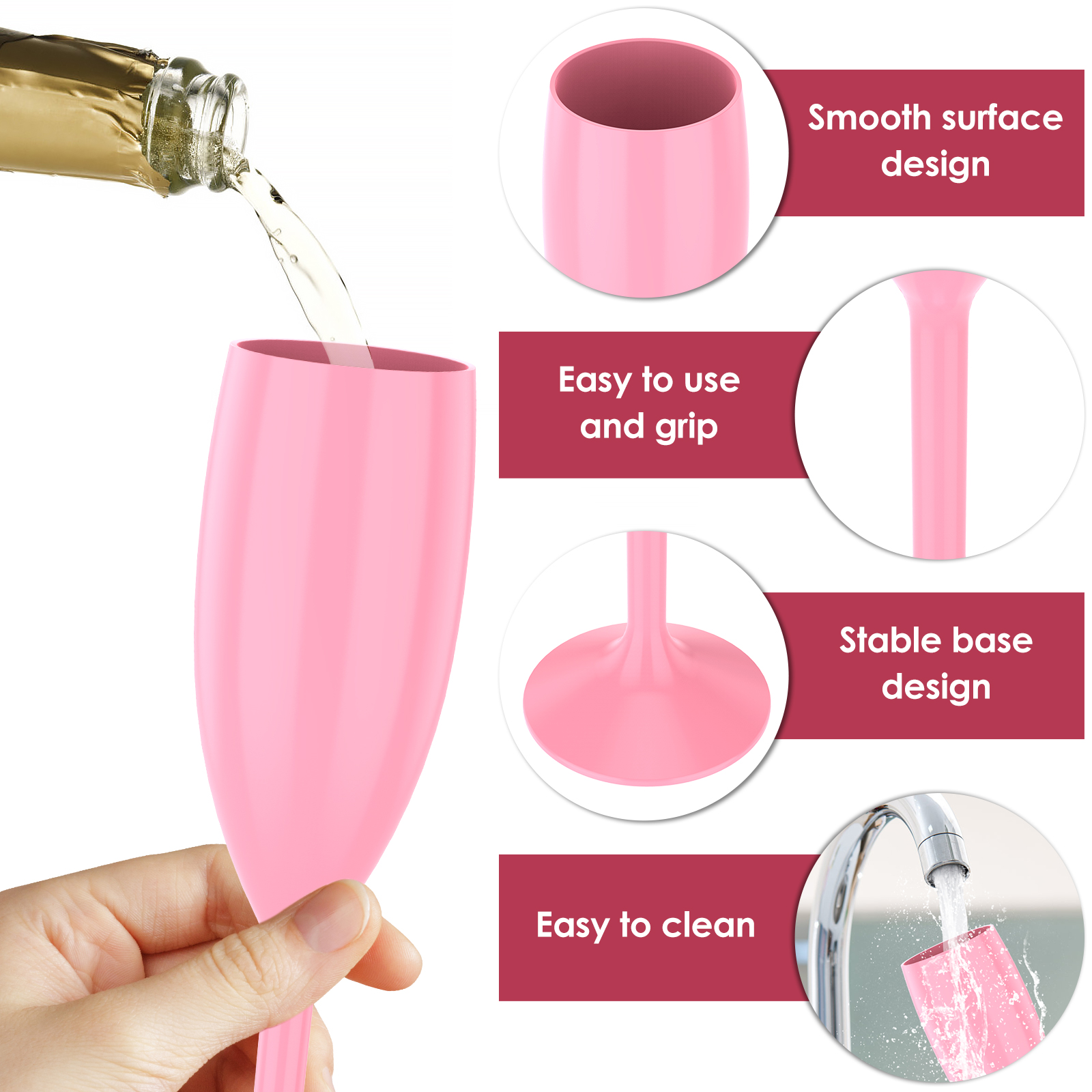 12 Pcs Champagne Flute Bulk 17 - Champagne Flute Pair recension och pris