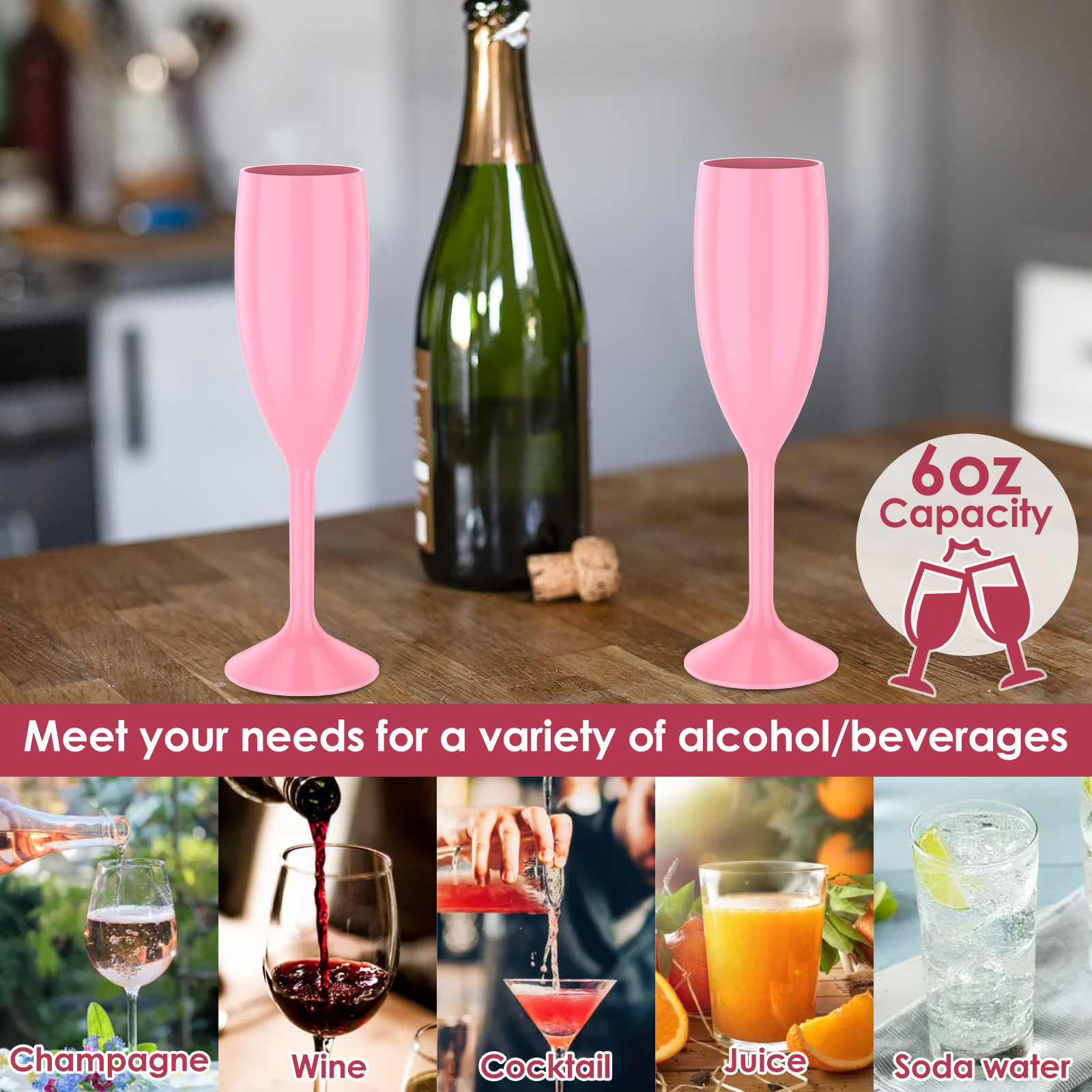 12 Pcs Champagne Flute Bulk 17 - Champagne Flute Pair recension och pris