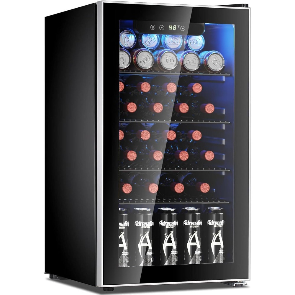 26 Bottle 130 Can Wine Cooler/ - Wine Beer Fridge Cabinet recension och pris