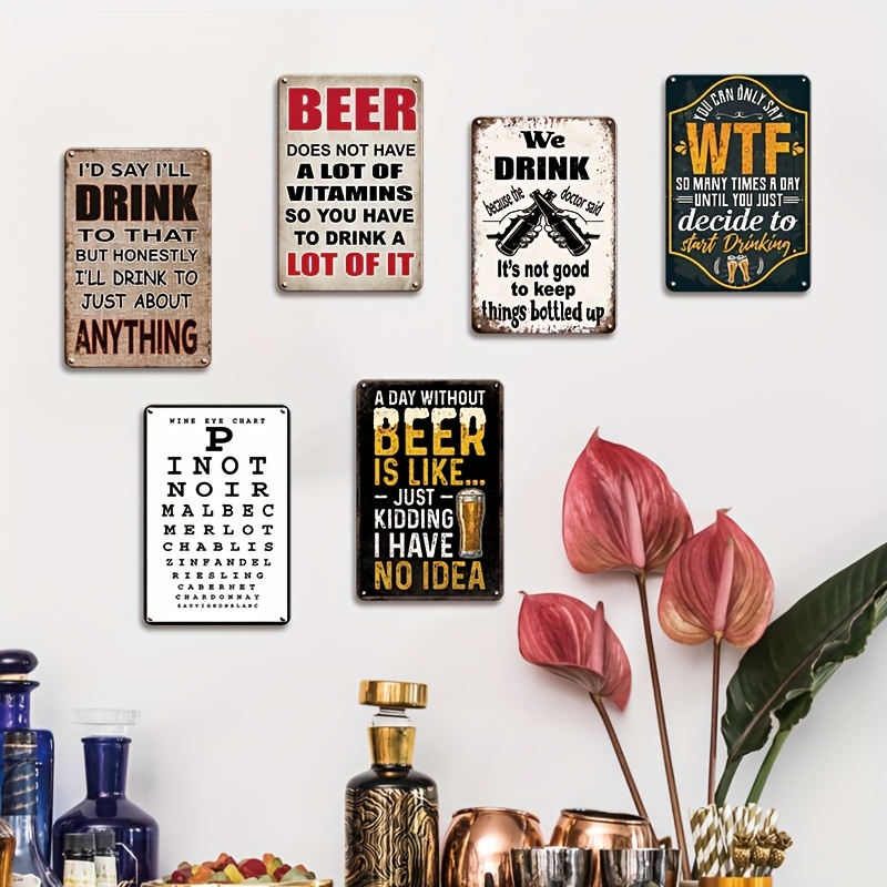 Funny Beer Wine Quote Vintage  - Beer And Wine Quote recension och pris