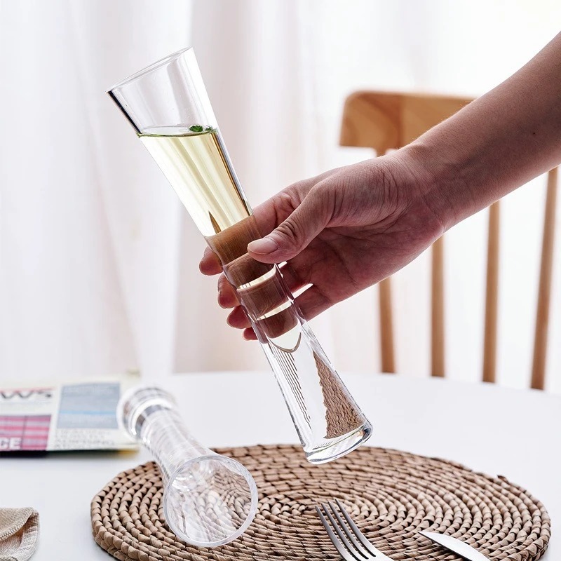 Hourglass Shape Glass Cup Tall - Champagne Flute Pair recension och pris