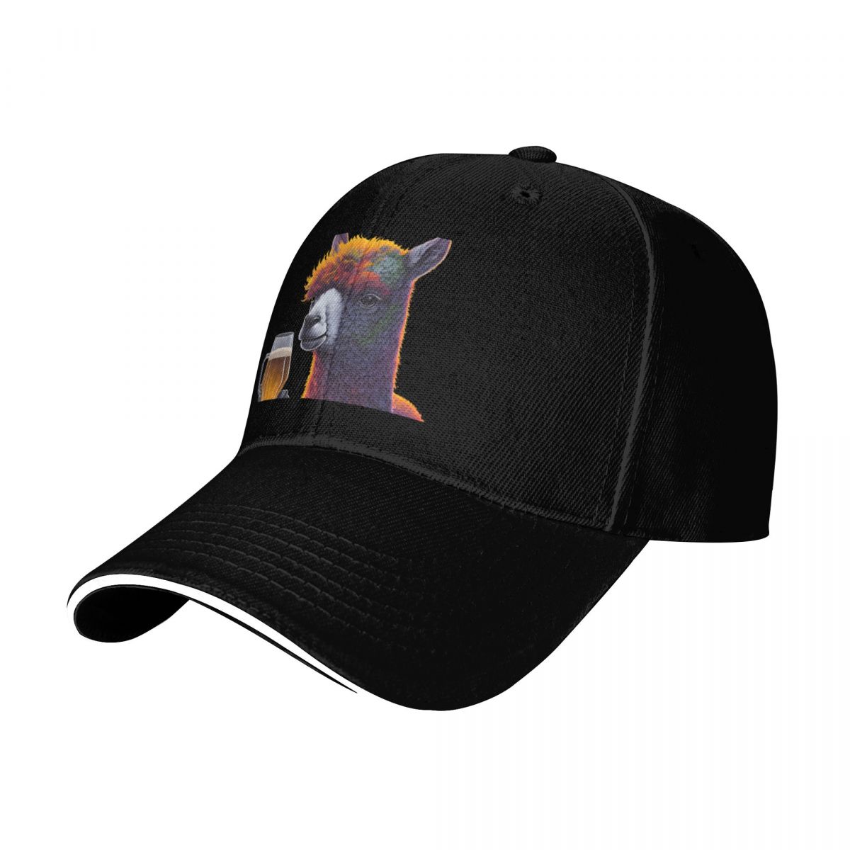 Llama Alpaca Camel drinking be - Wine Beer Hat recension och pris