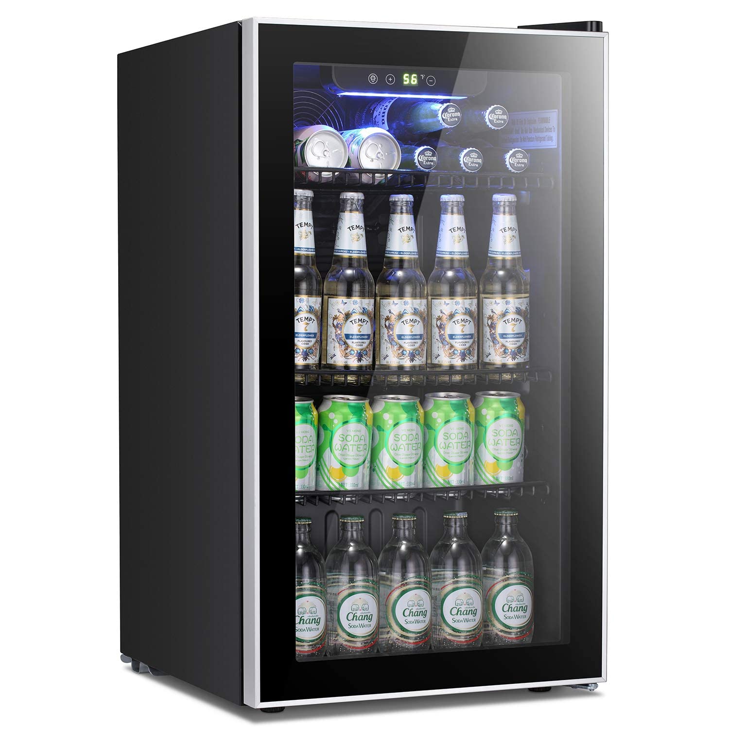 Beverage Refrigerator Cooler - - Wine Beer Mini Fridge recension och pris