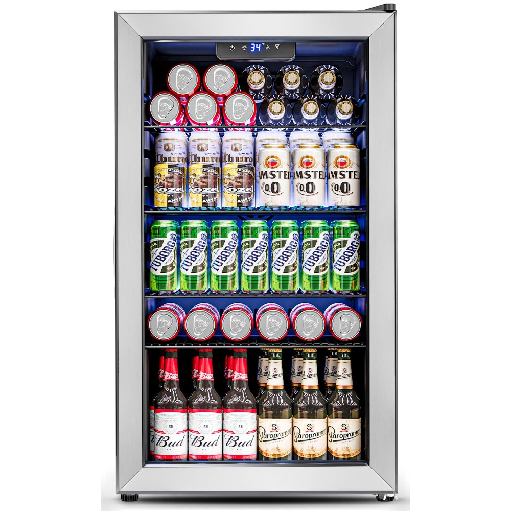 3.2 Cu.Ft Mini Fridge with Gla - Wine Beer Mini Fridge recension och pris