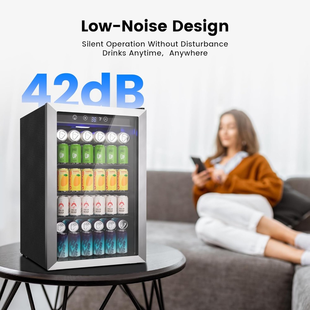 145 Can Mini Fridge Glass Door - Wine Beer Mini Fridge recension och pris