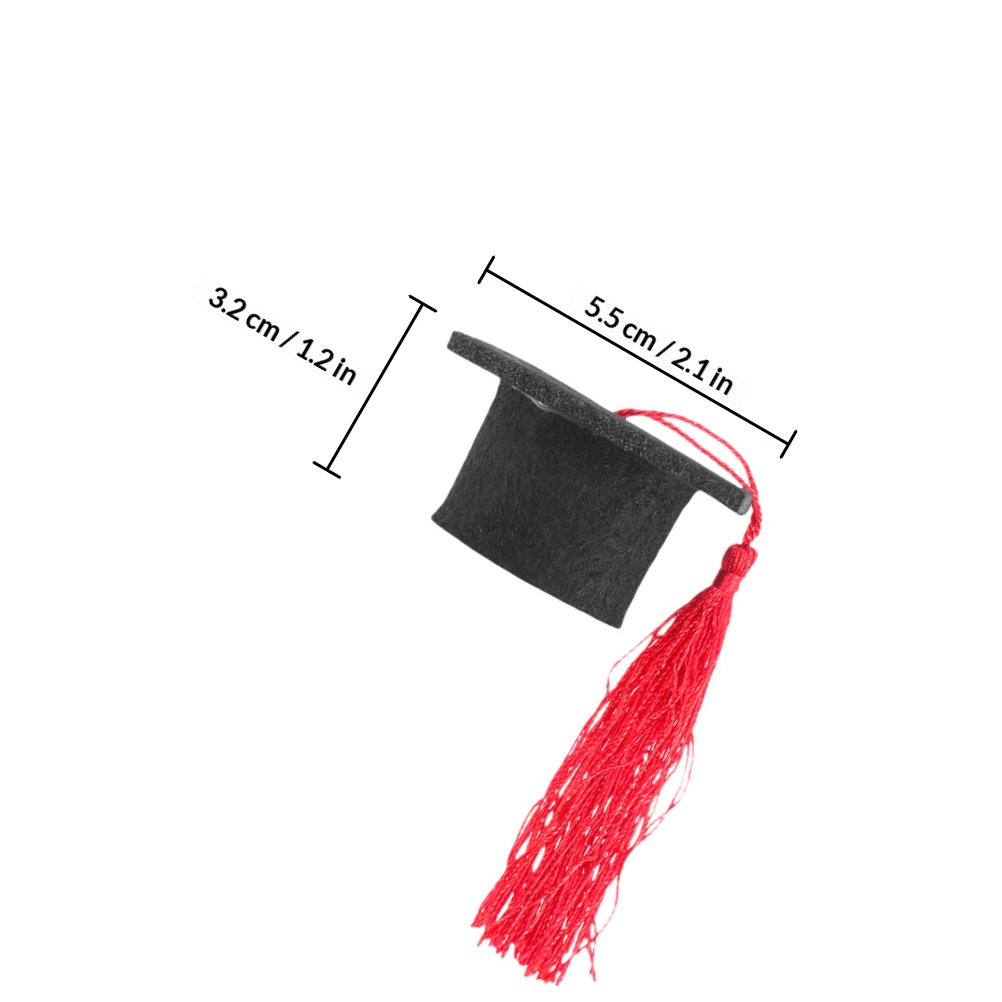 24Pcs Mini Graduation Hats wit - Wine Beer Hat recension och pris