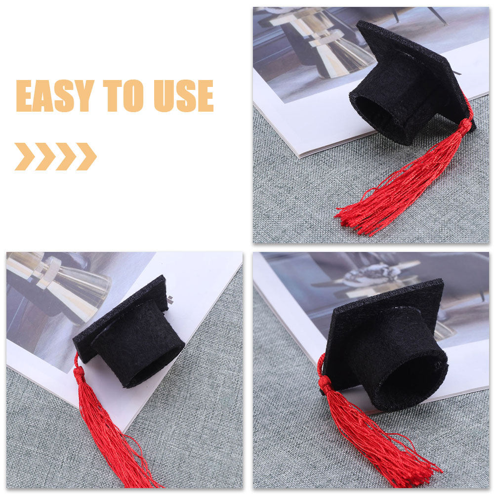 24Pcs Mini Graduation Hats wit - Wine Beer Hat recension och pris