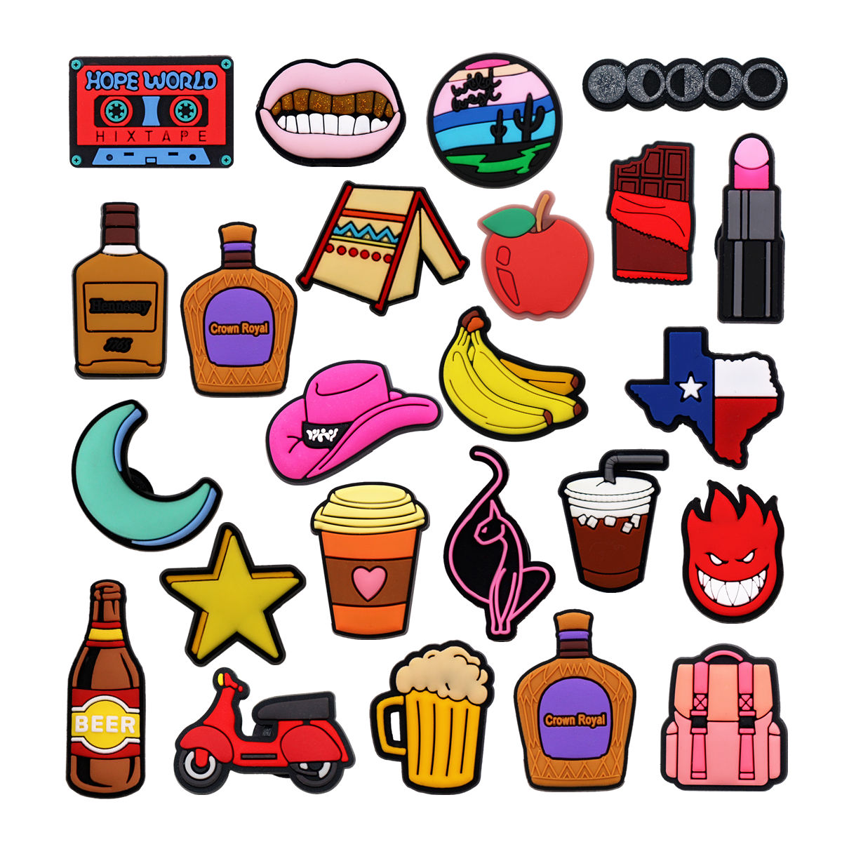 1 Pcs Novelty Shoe Charms Acce - Wine Beer Hat recension och pris
