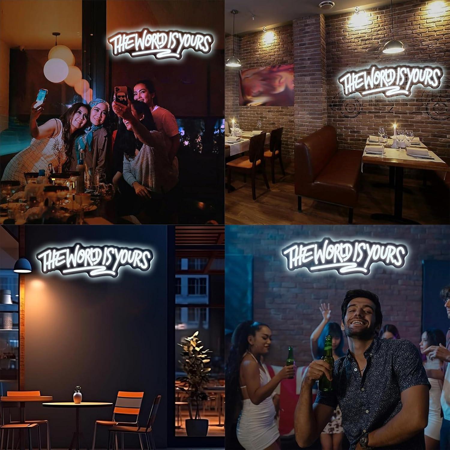The World is Yours Neon Sign U - Beer & Wine Jockey Plaza Shopping recension och pris