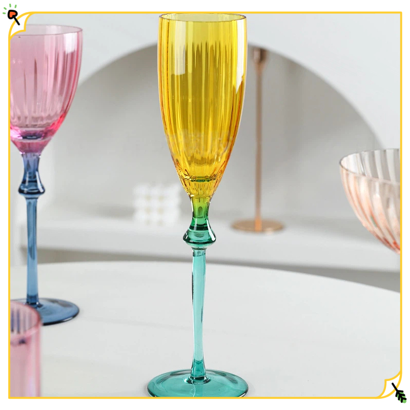 Lujing Vintage Two Tone Beaded - Champagne Flute Pair recension och pris