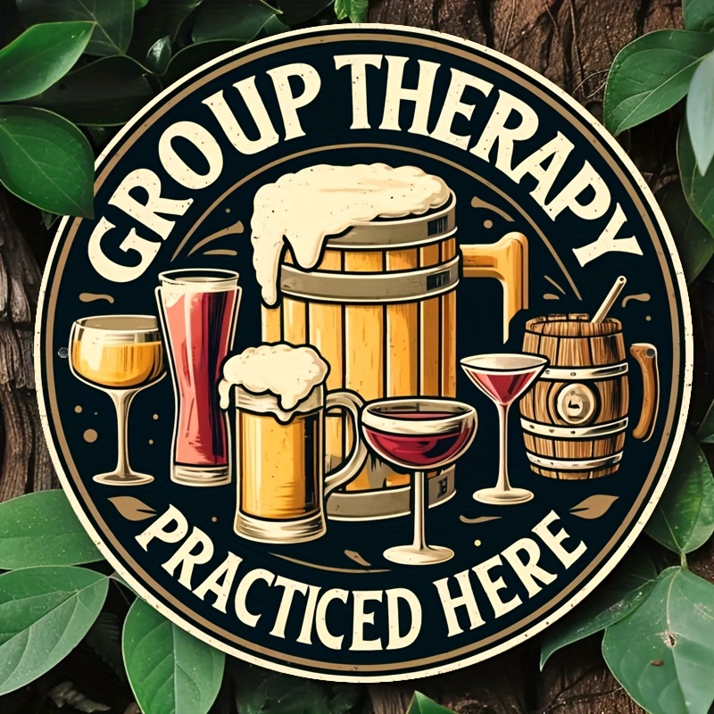 Vintage Group Therapy Practice - Beer And Wine Quote recension och pris
