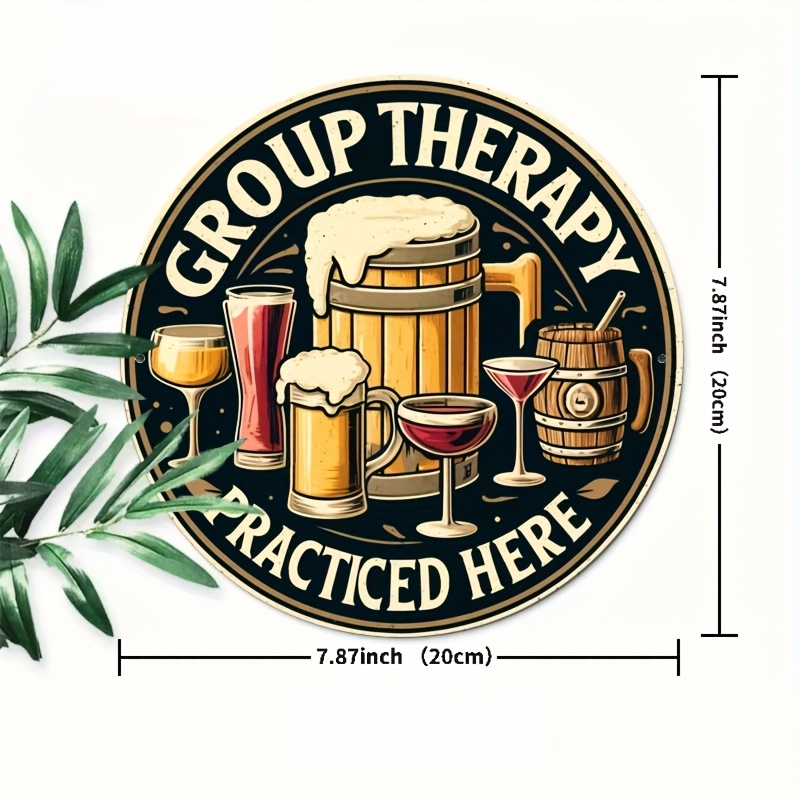 Vintage Group Therapy Practice - Beer And Wine Quote recension och pris