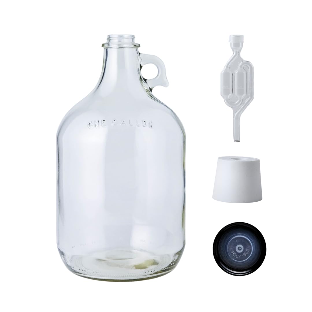 1 Gallon Glass Jug with Airloc - Wine Beer And Cider recension och pris