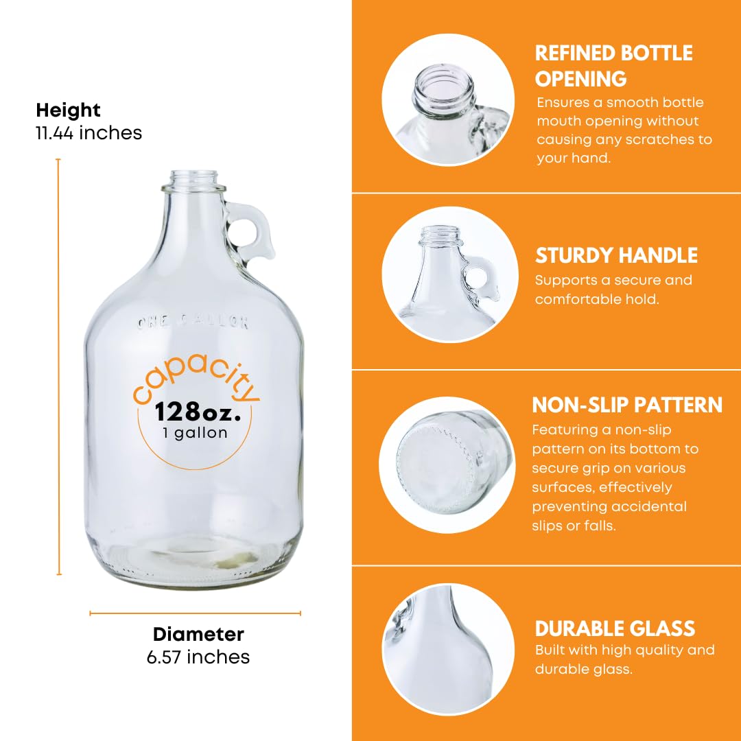 1 Gallon Glass Jug with Airloc - Wine Beer And Cider recension och pris