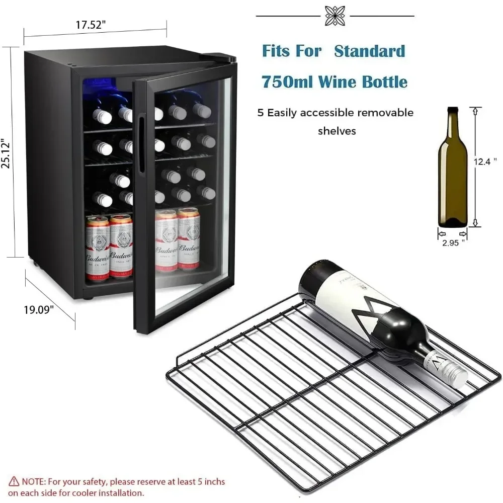 Bestseller24 Bottle Wine Coole - Wine Beer Fridge Cabinet recension och pris