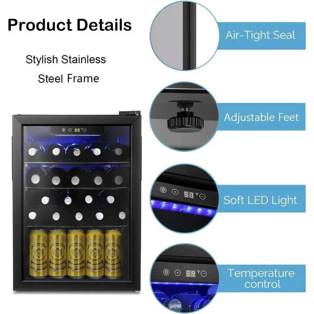 Bestseller24 Bottle Wine Coole - Wine Beer Fridge Cabinet recension och pris