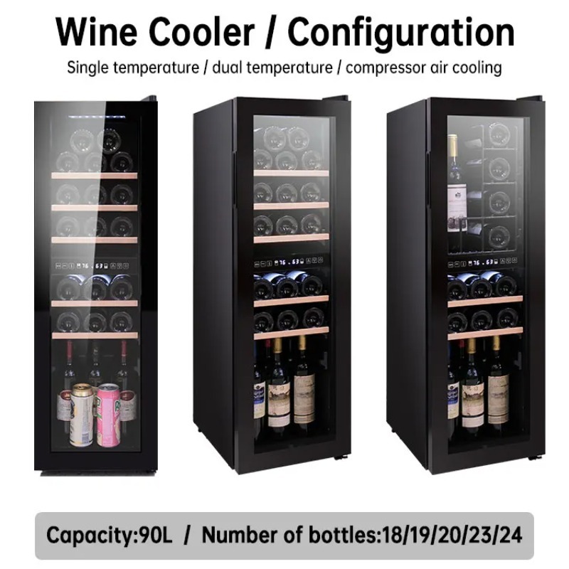 Supermarket Glass Chiller Mini - Wine Beer Mini Fridge recension och pris