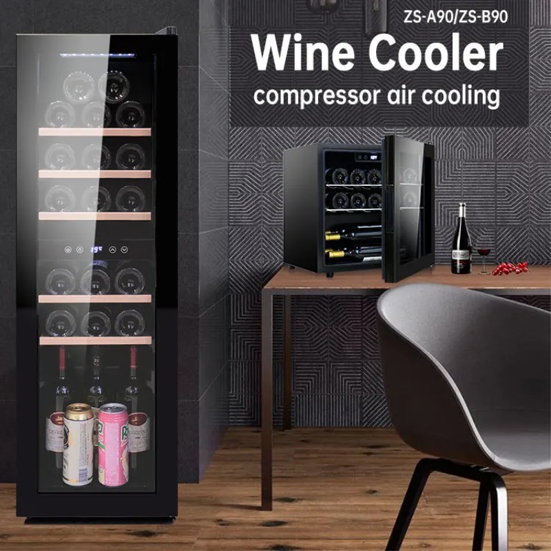 Supermarket Glass Chiller Mini - Wine Beer Mini Fridge recension och pris
